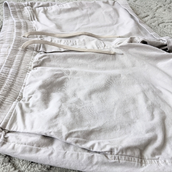CALVIN Klein cotton beige comfy shorts elastic waist Large @L - Picture 7 of 9